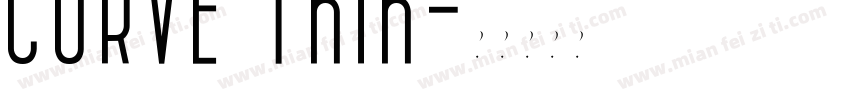 CURVE Thin字体转换